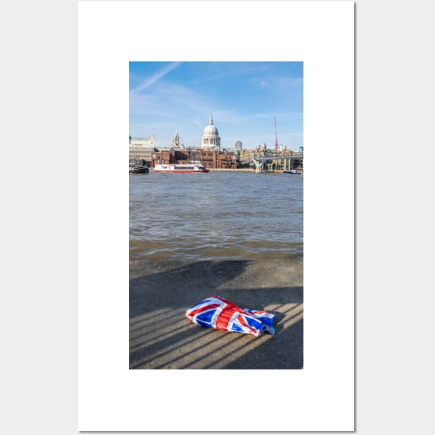 London Union Jack plastic bag Wall Art by TDArtShop